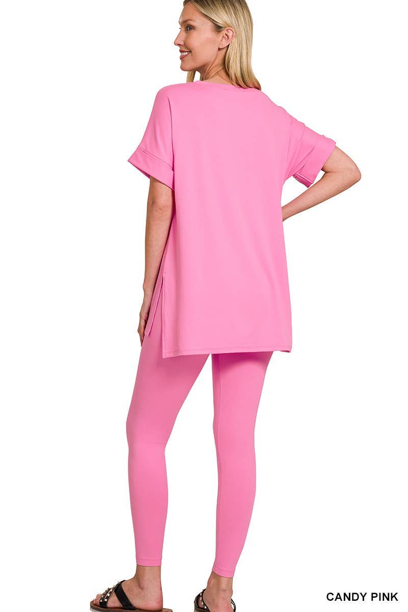 Brushed Dty Microfiber Loungewear Set