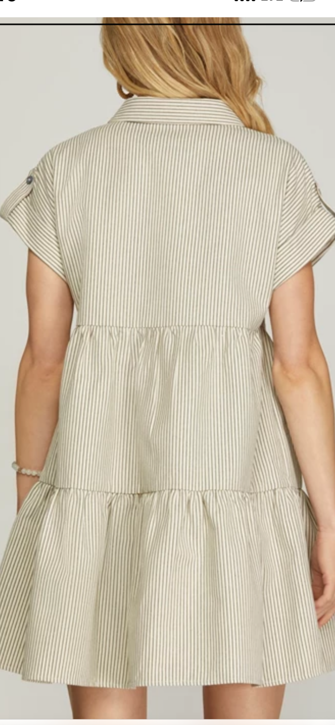 Denim skinny striped dress