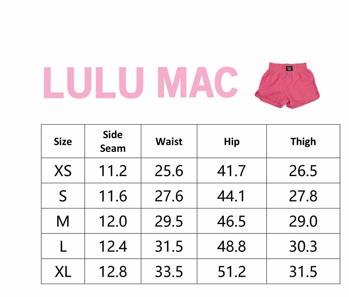 SHORT MAROON LULU MAC SOLID SHORTS: