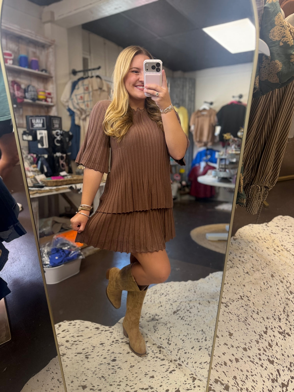All about fall Sweater knit skirt set