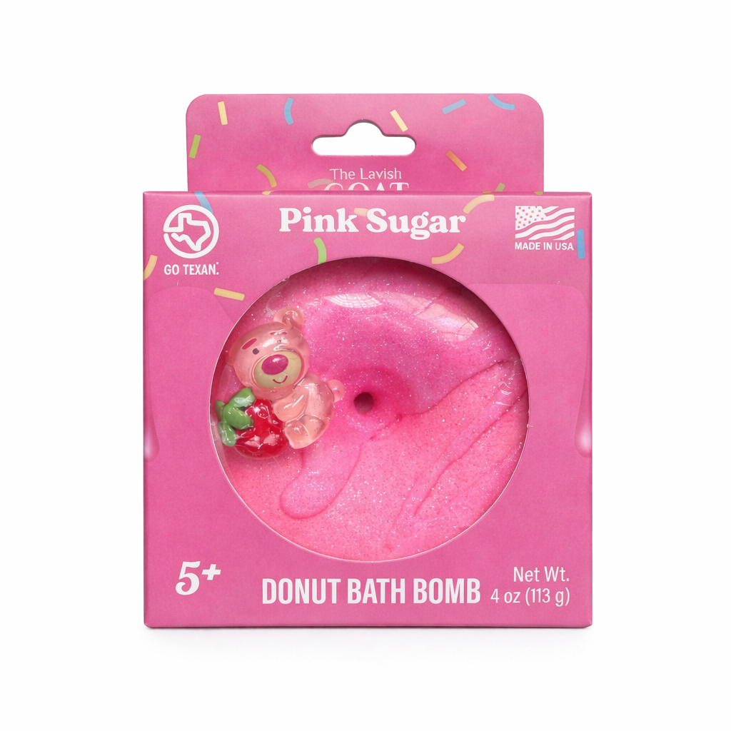 The Lavish Goat - Pink Sugar Donut Bath Bomb (Prize Bomb)
