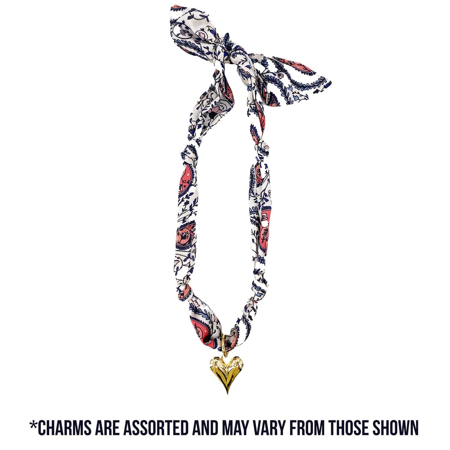 SCARF NECKLACE WITH CHARM