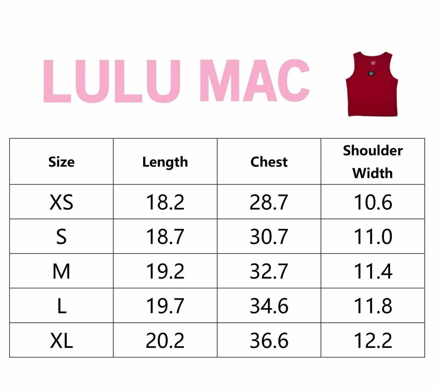 Lulu Mac TANK BROWN LULU MAC SOLID TANK TOPS