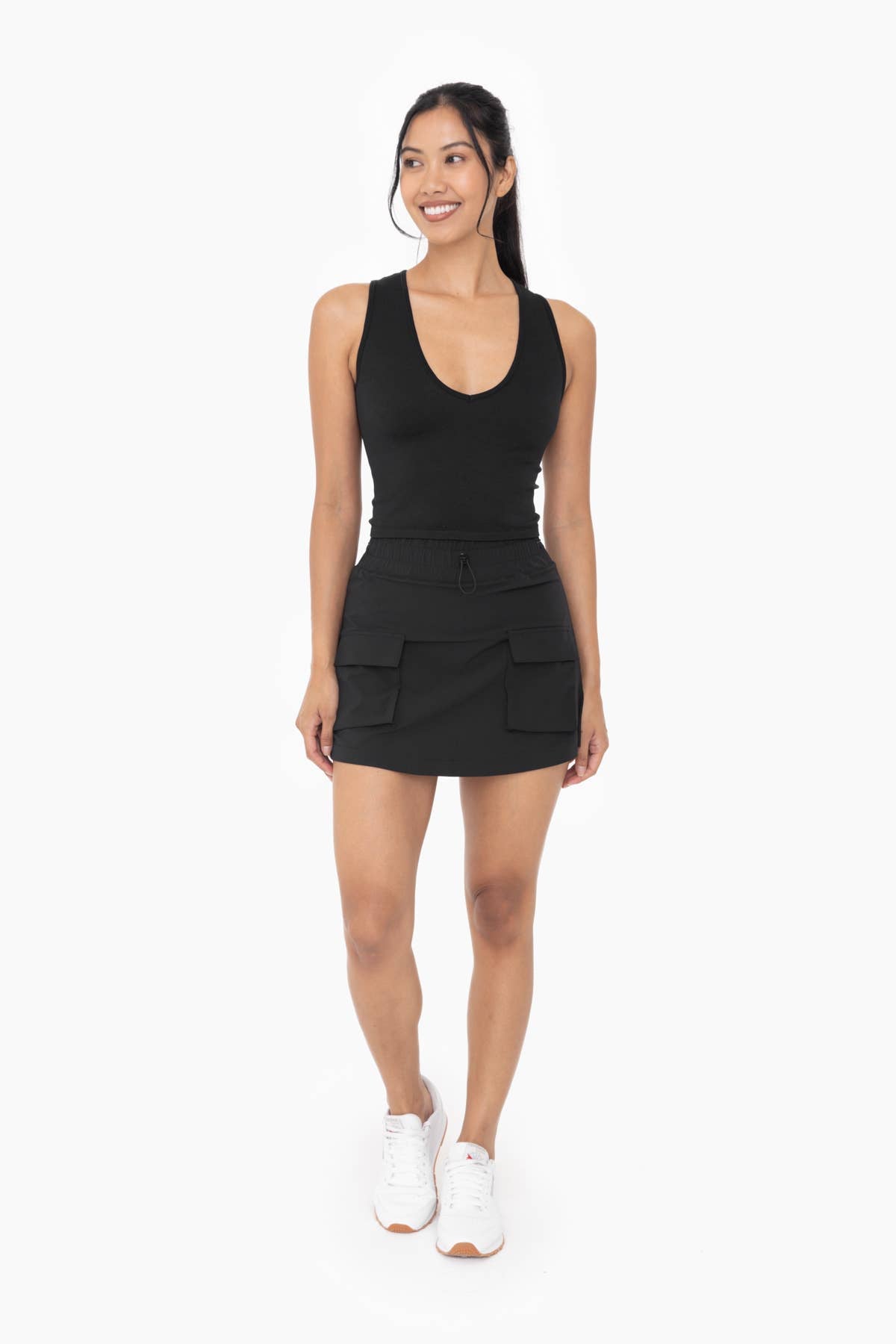 Mono B - Cargo Active Skort: BLACK / S:M:L (2:2:2)