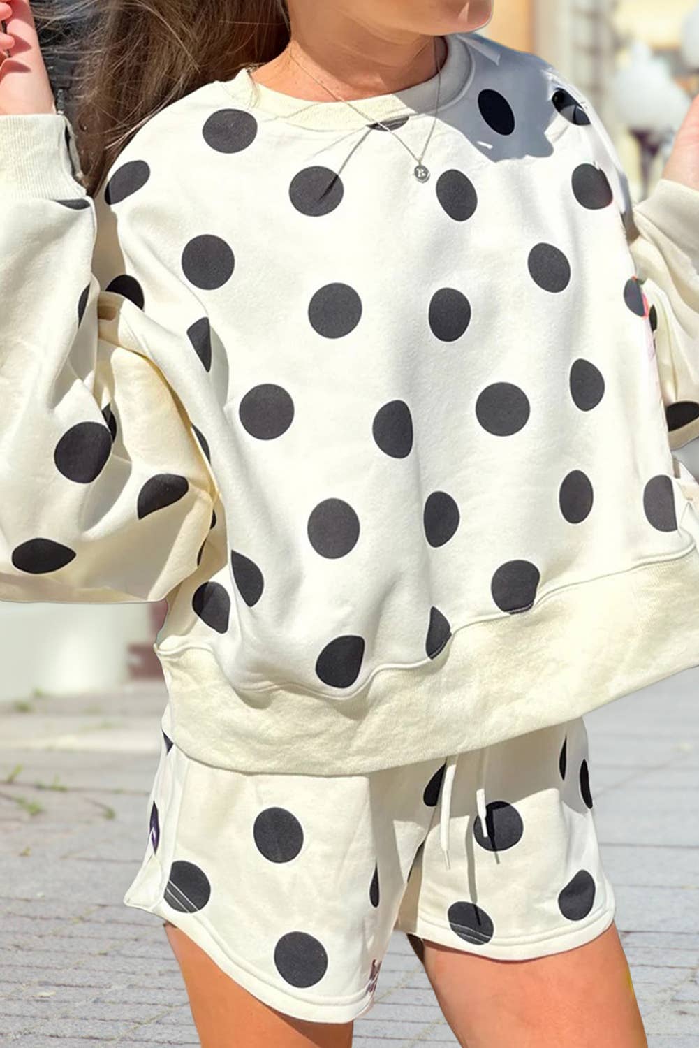Polka dot everyday short set