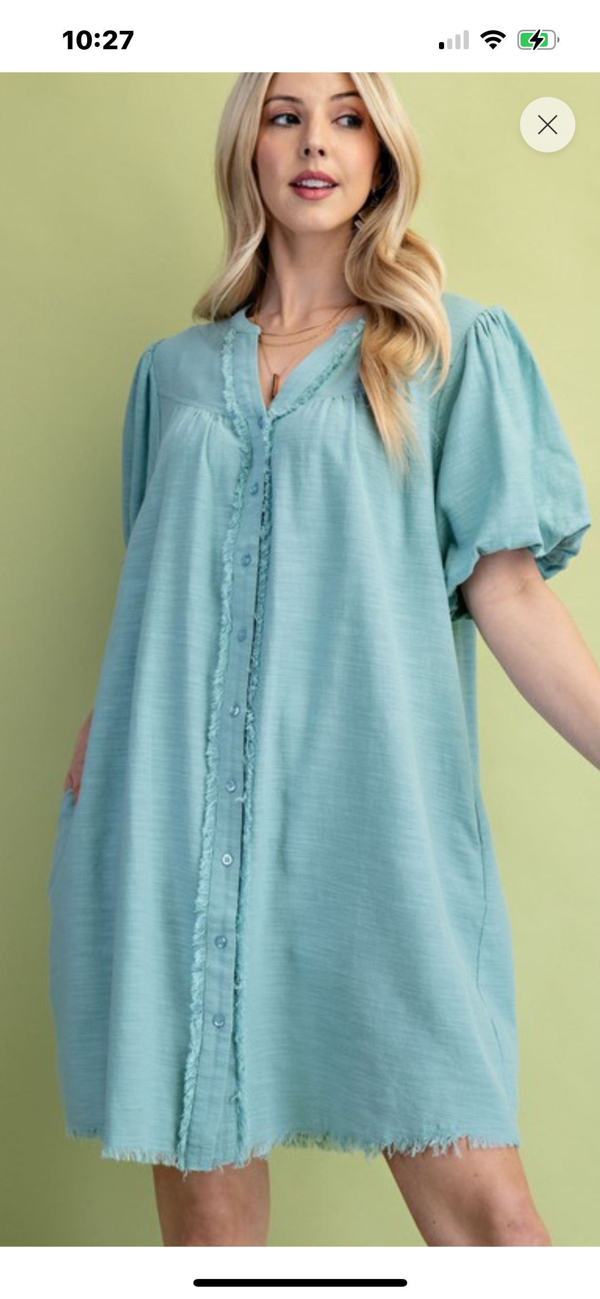 Button down dress with pockets