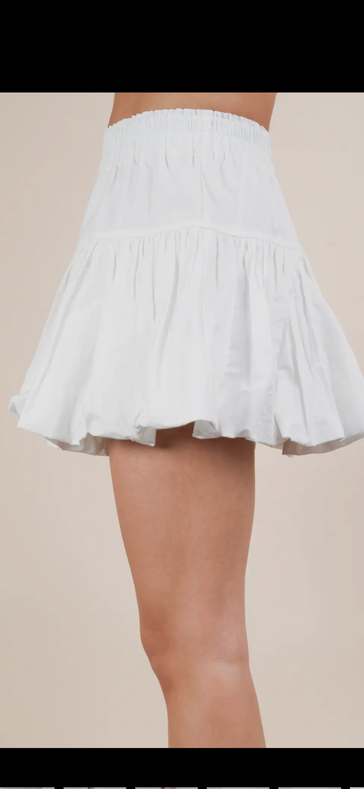 Bubble skirt with shorts