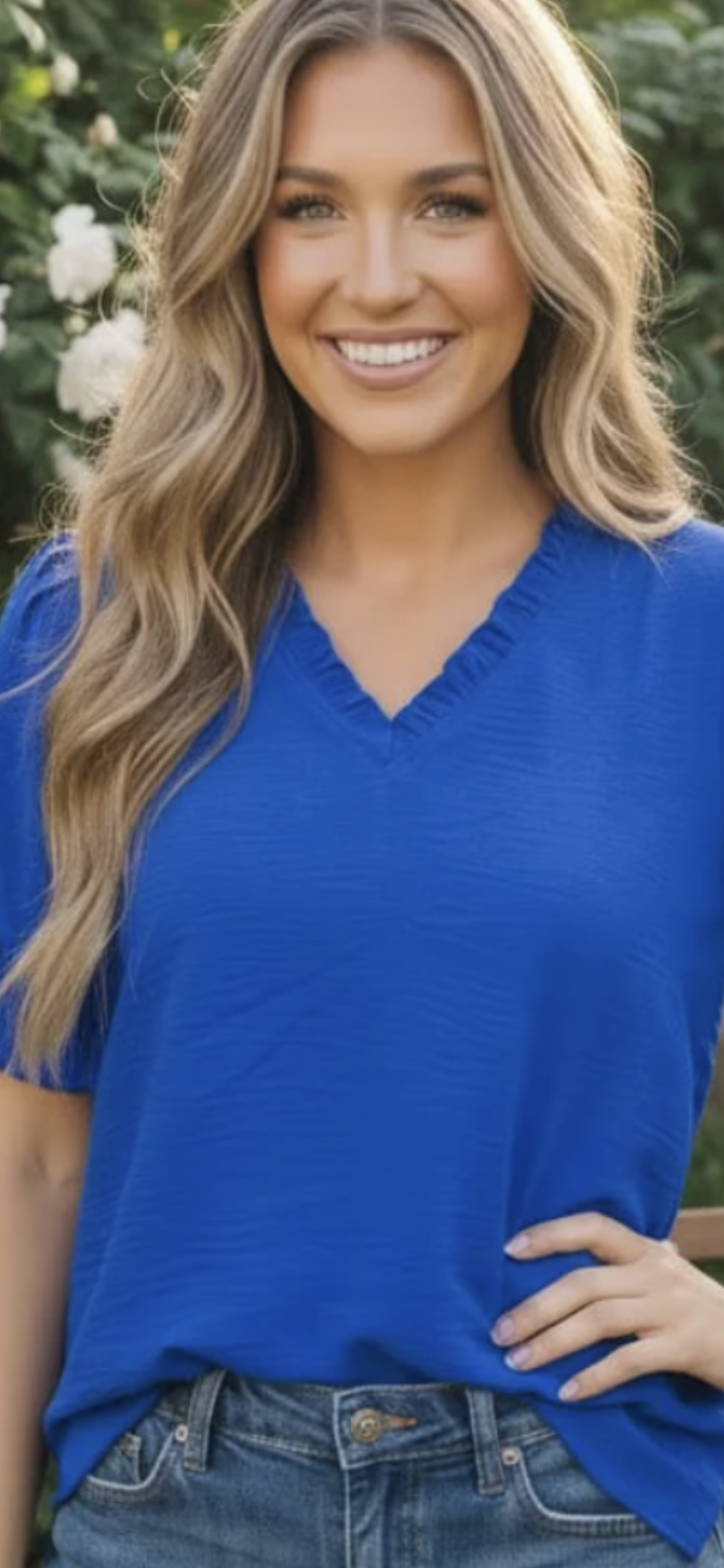 Royal blue Jodifl top