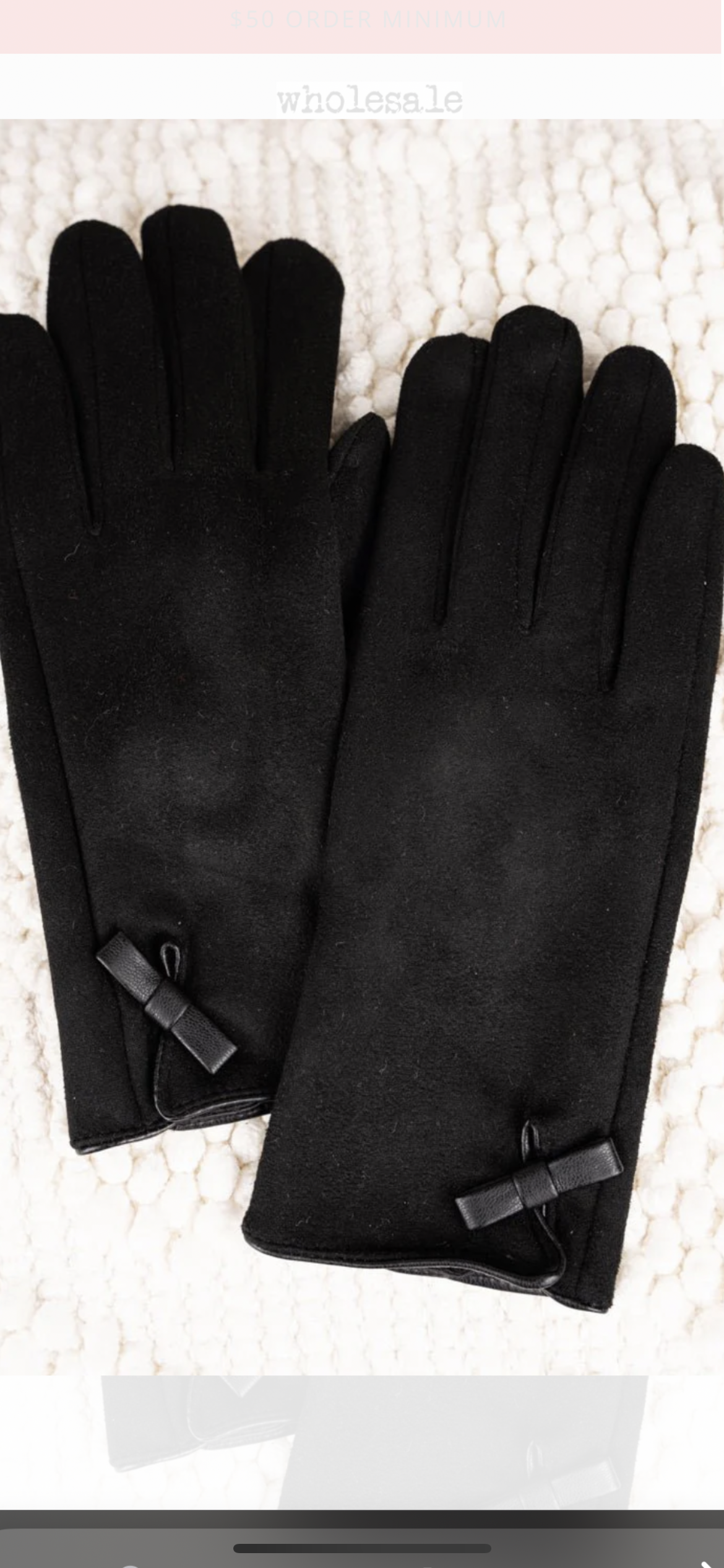 Smart touch cozy gloves