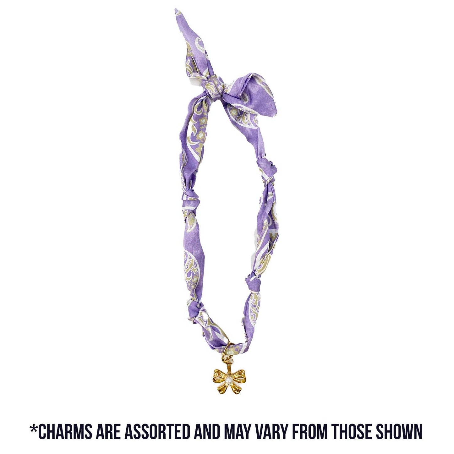 SCARF NECKLACE WITH CHARM