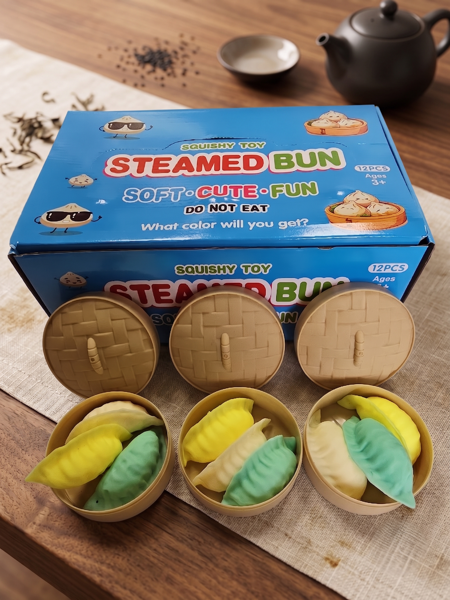 Rainbow Dumpling  Squishy Fidget Toy for Stress Relief