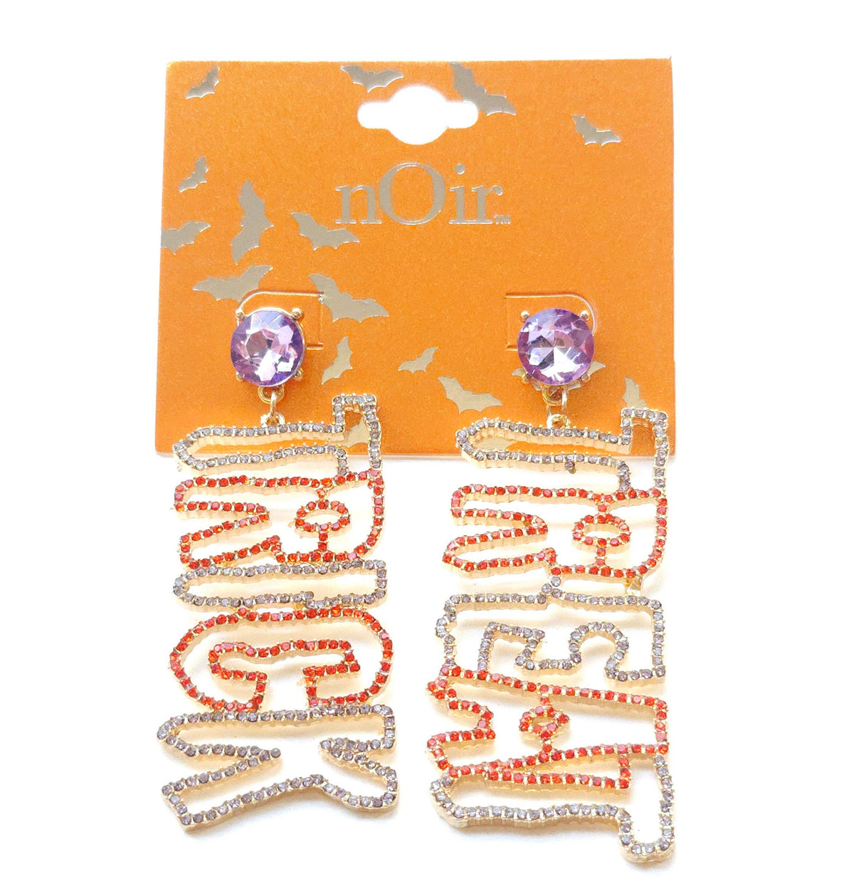 Trick or Treat Cut Out Drop Halloween Earrings