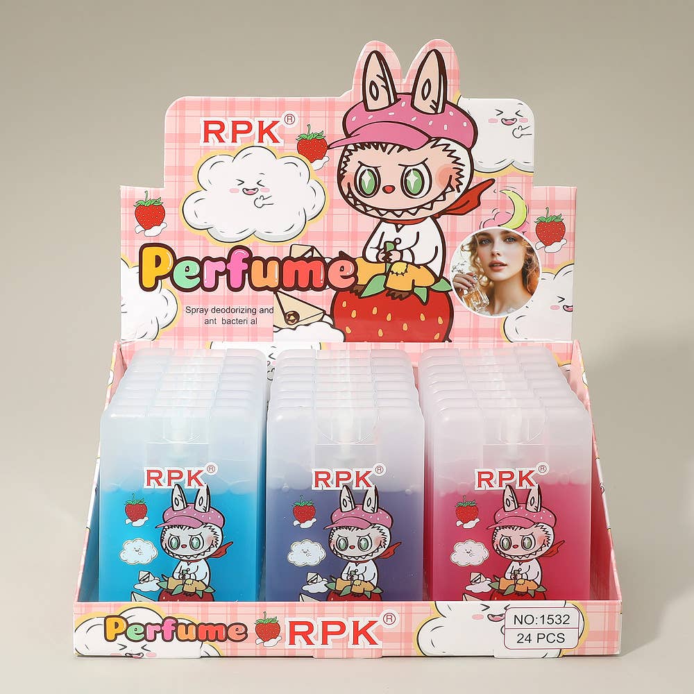 Monster Bunny Character Printed Colorful Perfume Spray