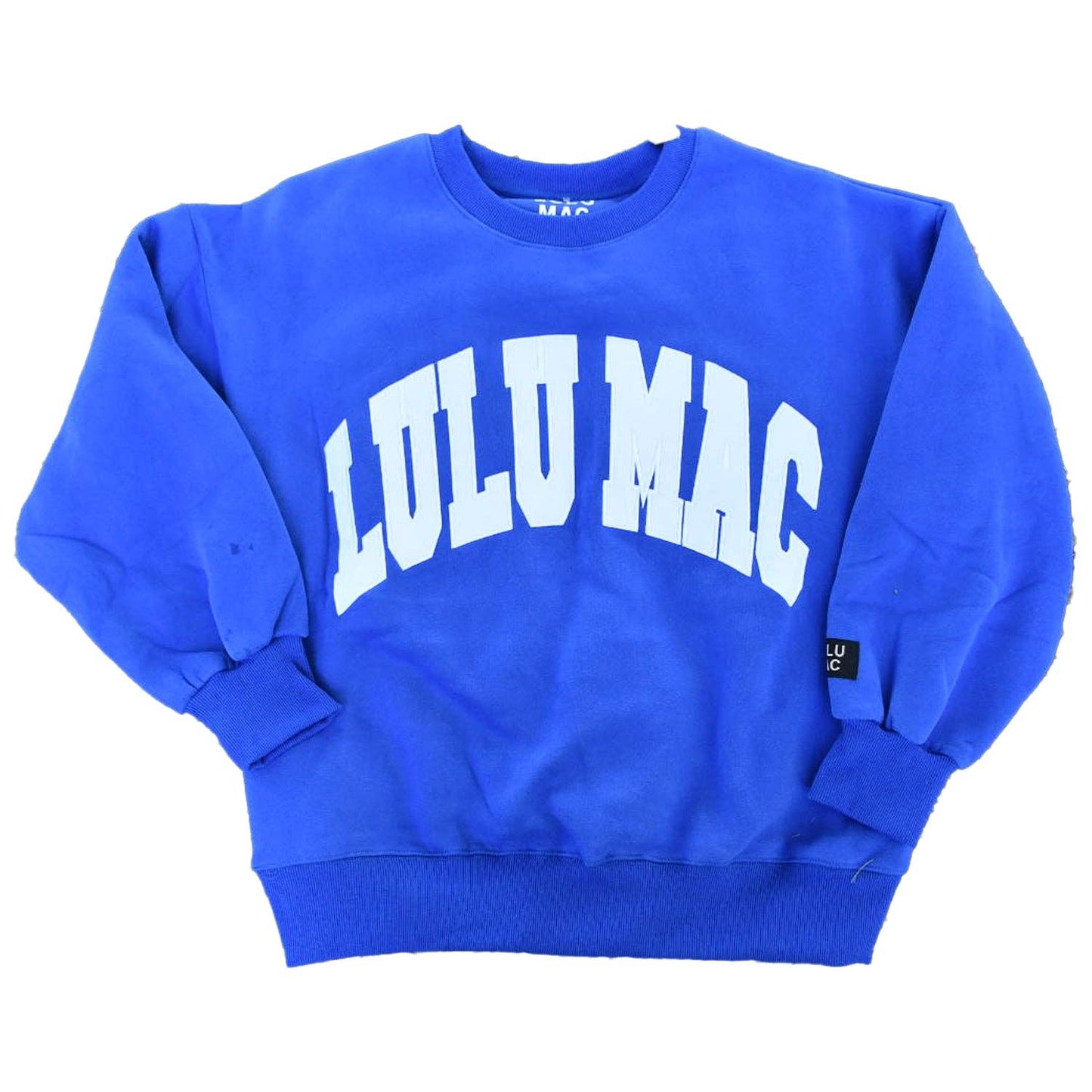 Lulu Mac royal/white monogram