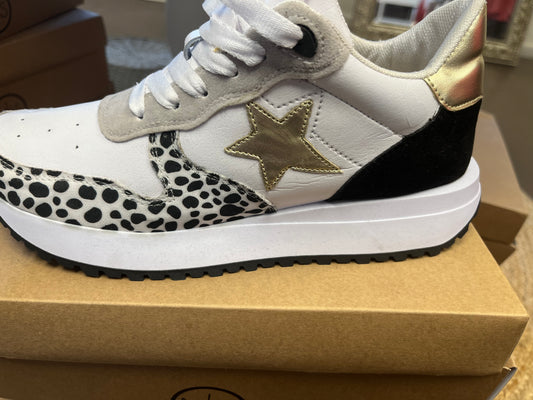 Boutique star animal print sneaker