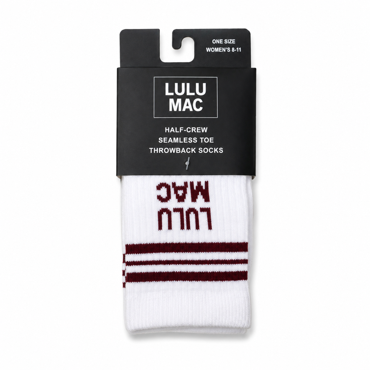 Lulu Mac Socks Single Pair - MAROON