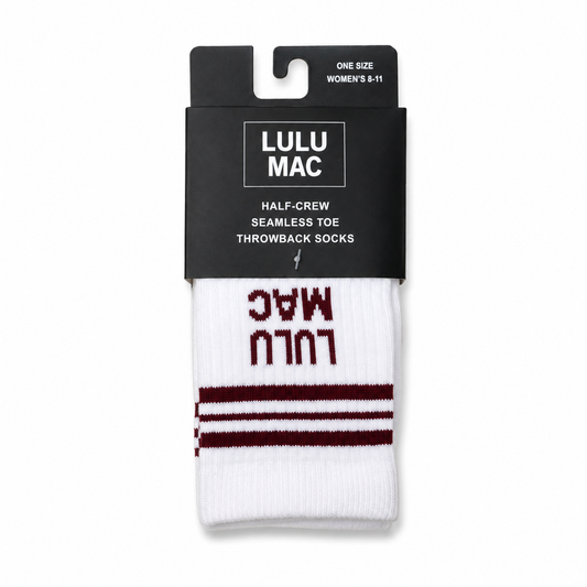 Lulu Mac Socks Single Pair - MAROON