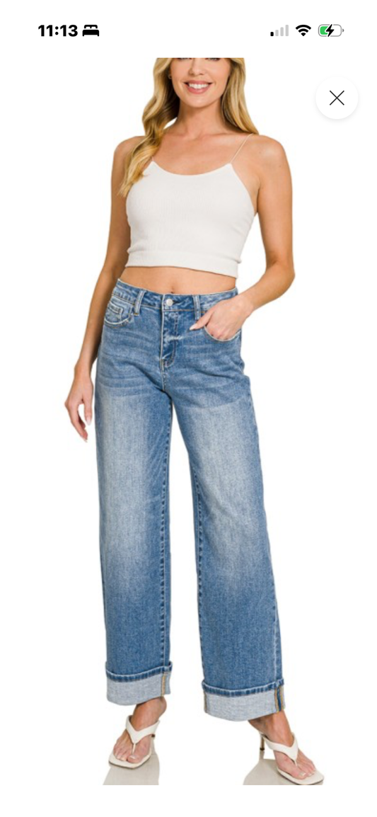 Zenana cuffed bottom 31” inseam