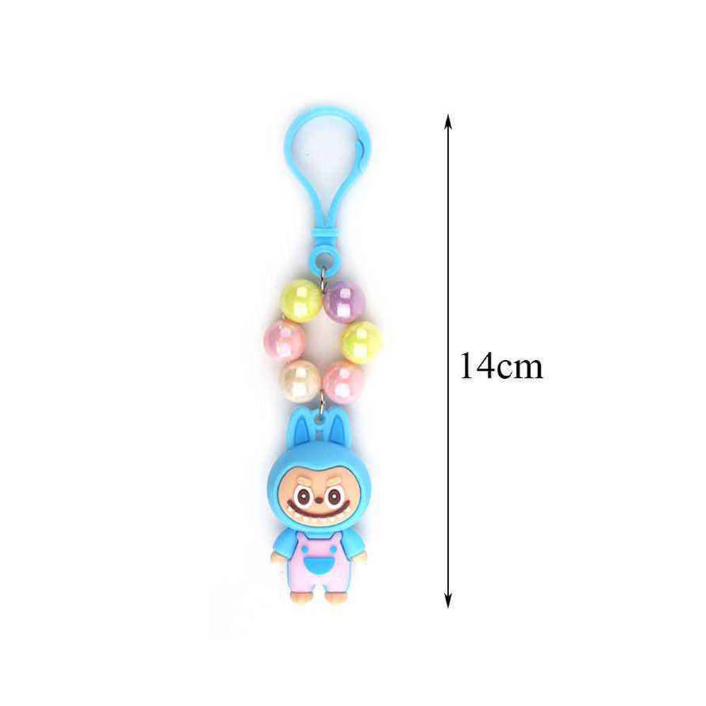 Monster Bunny Figure Beads Bag Charm Keychains