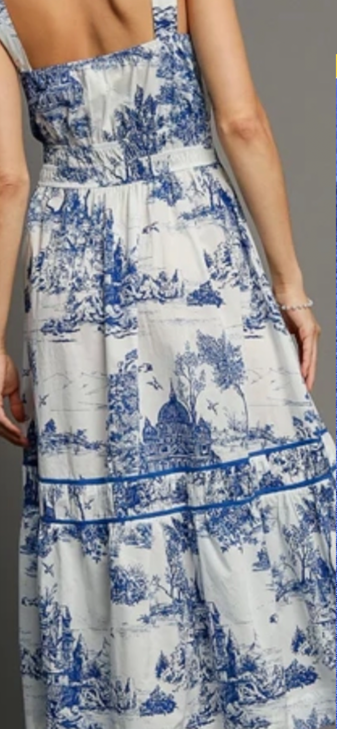 Tea time smock waist dress