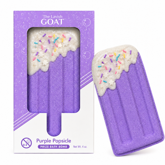 The Lavish Goat - Purple Popsicle Prize Inside Bath Bomb