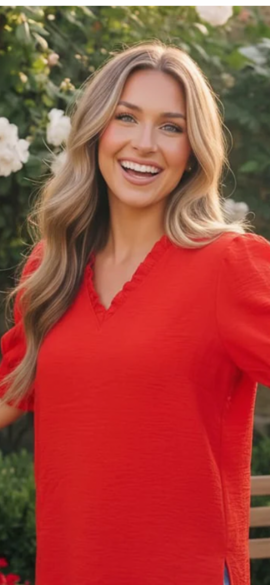 Red Jodifl top