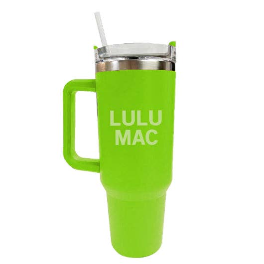 LM Morgan Tumbler Lime with Lt. Green Logo
