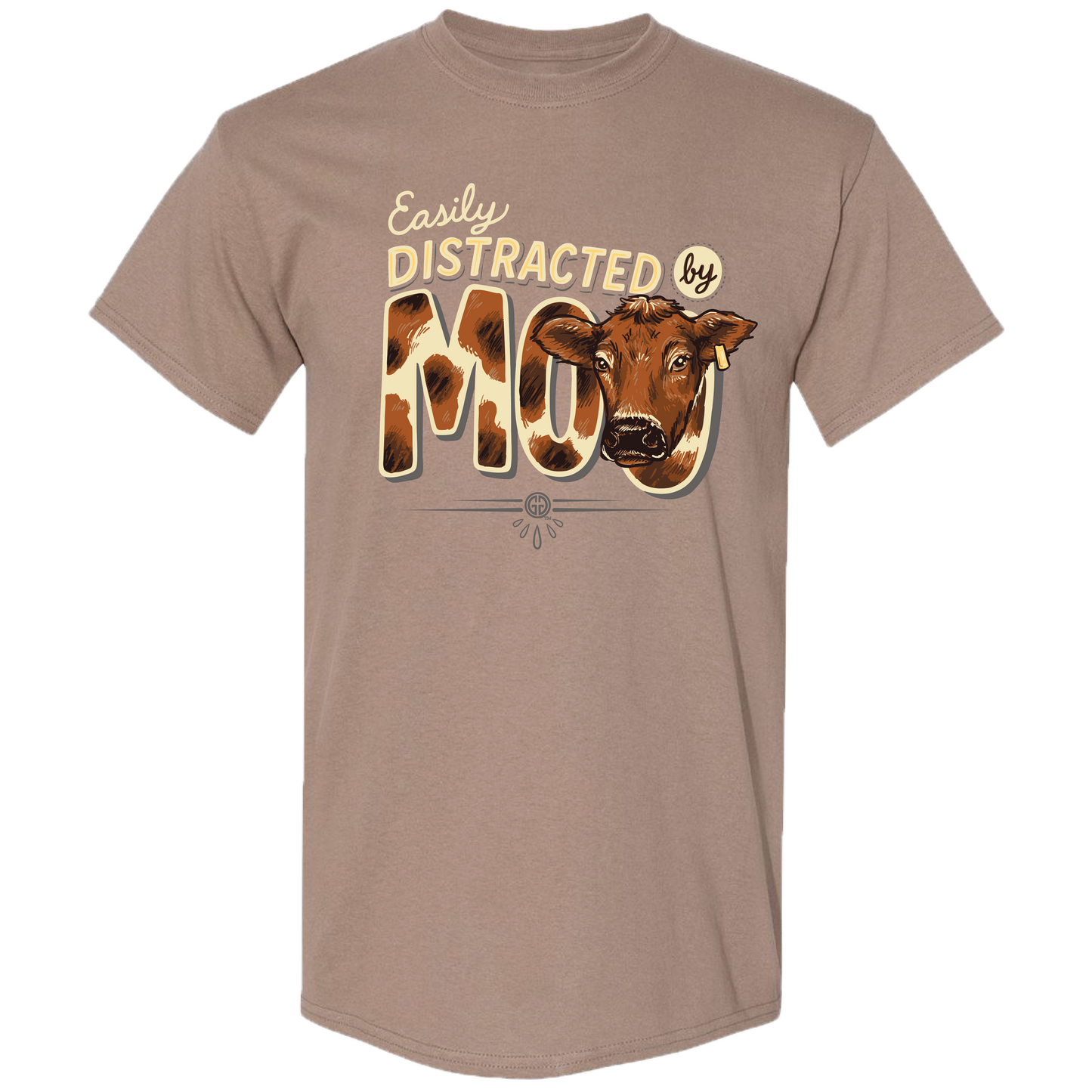 Girlie Girl Originals -Distracted by Moo - Brown Savana