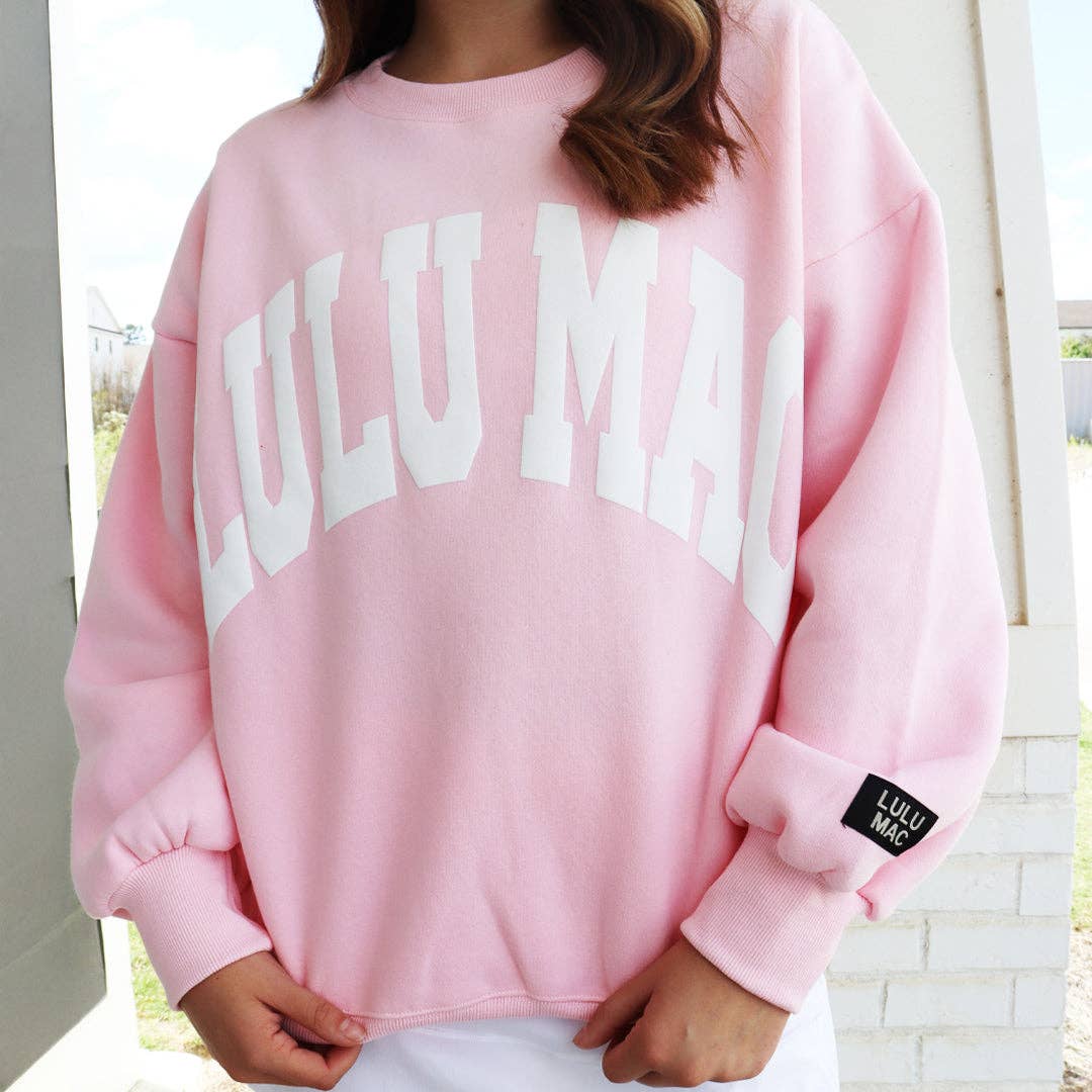 - Lulu Mac Sweatshirt Light Pink/White - Puff