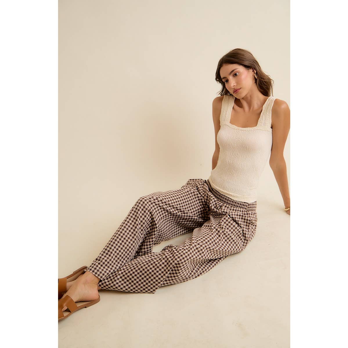 IGINGHAM SMOCKED WAIST WIDE L