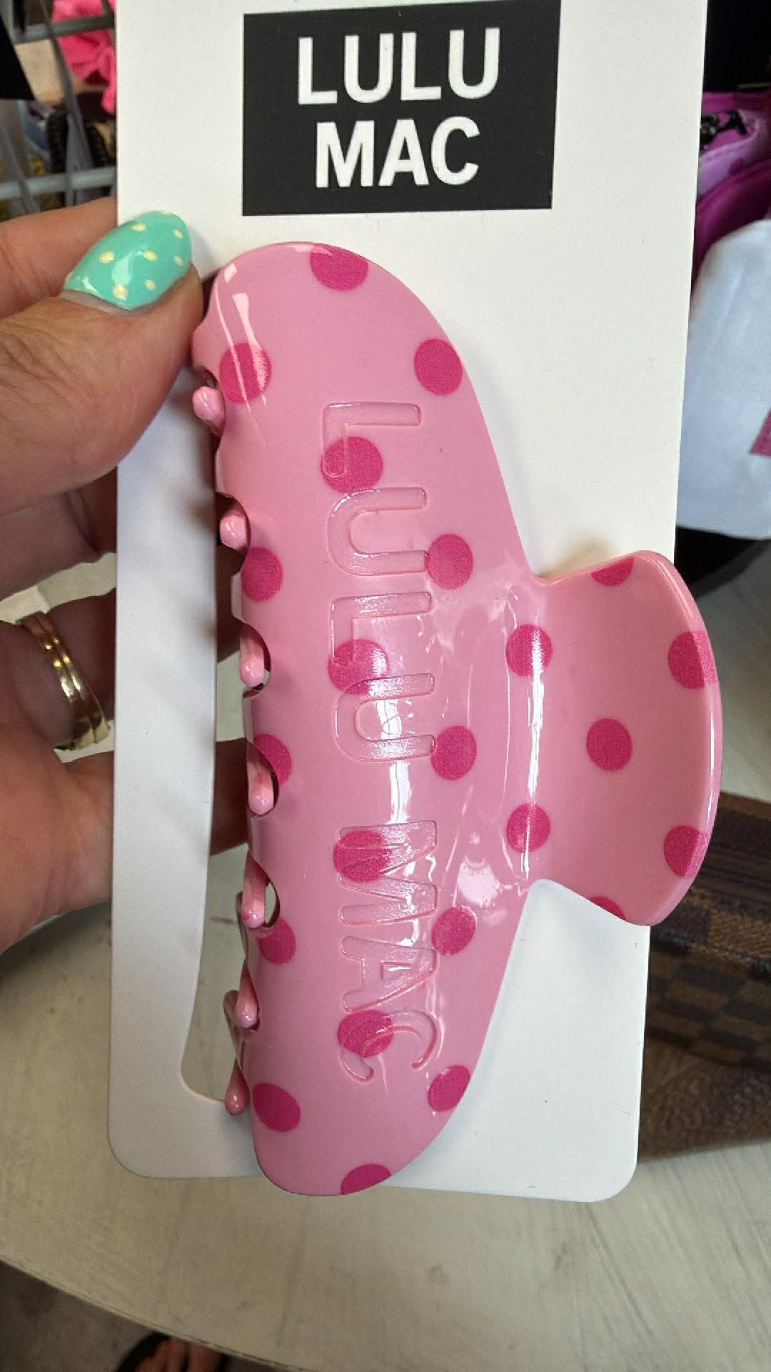 Lulu Mac polka dot Hair claw