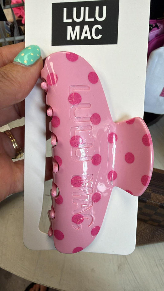 Lulu Mac polka dot Hair claw