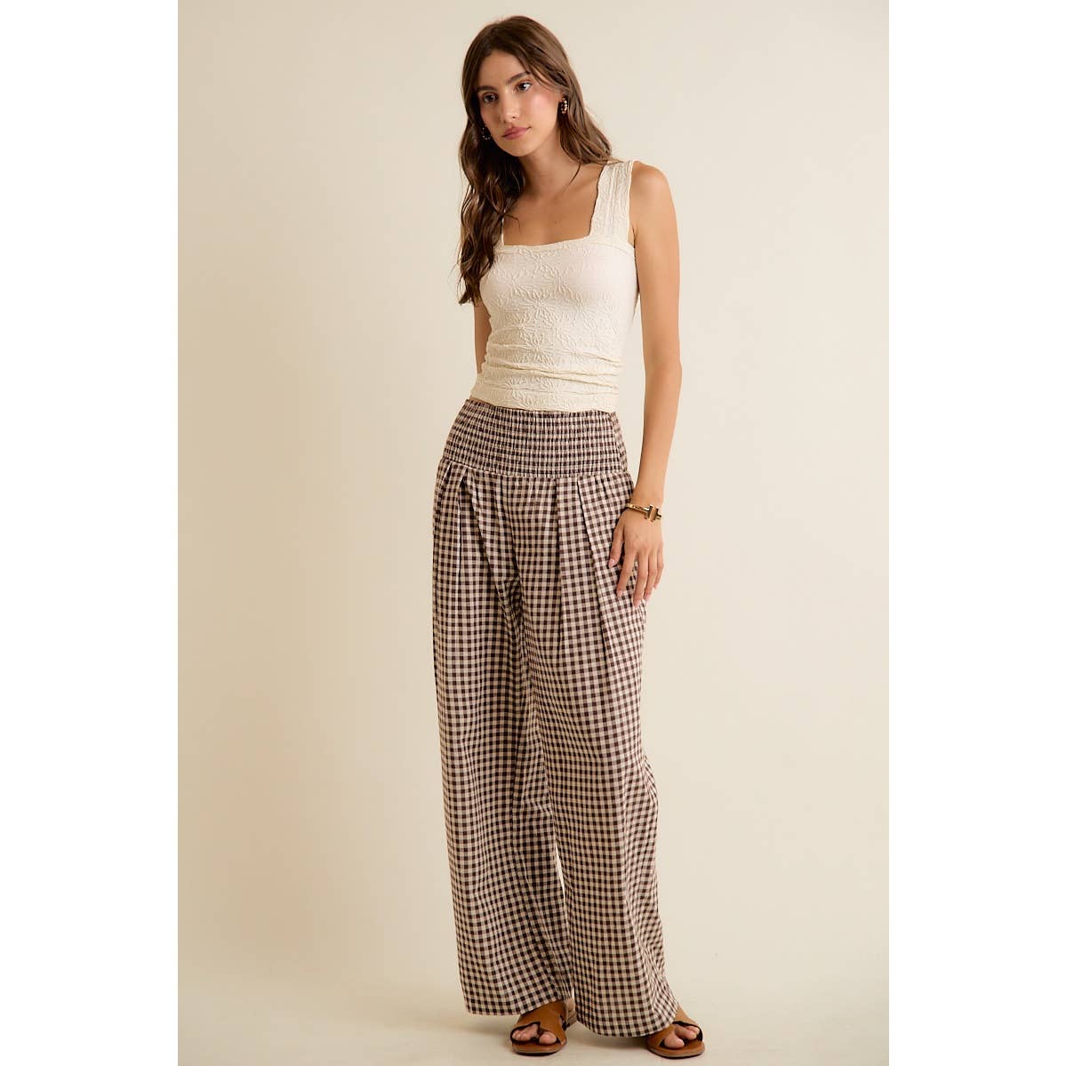 IGINGHAM SMOCKED WAIST WIDE L