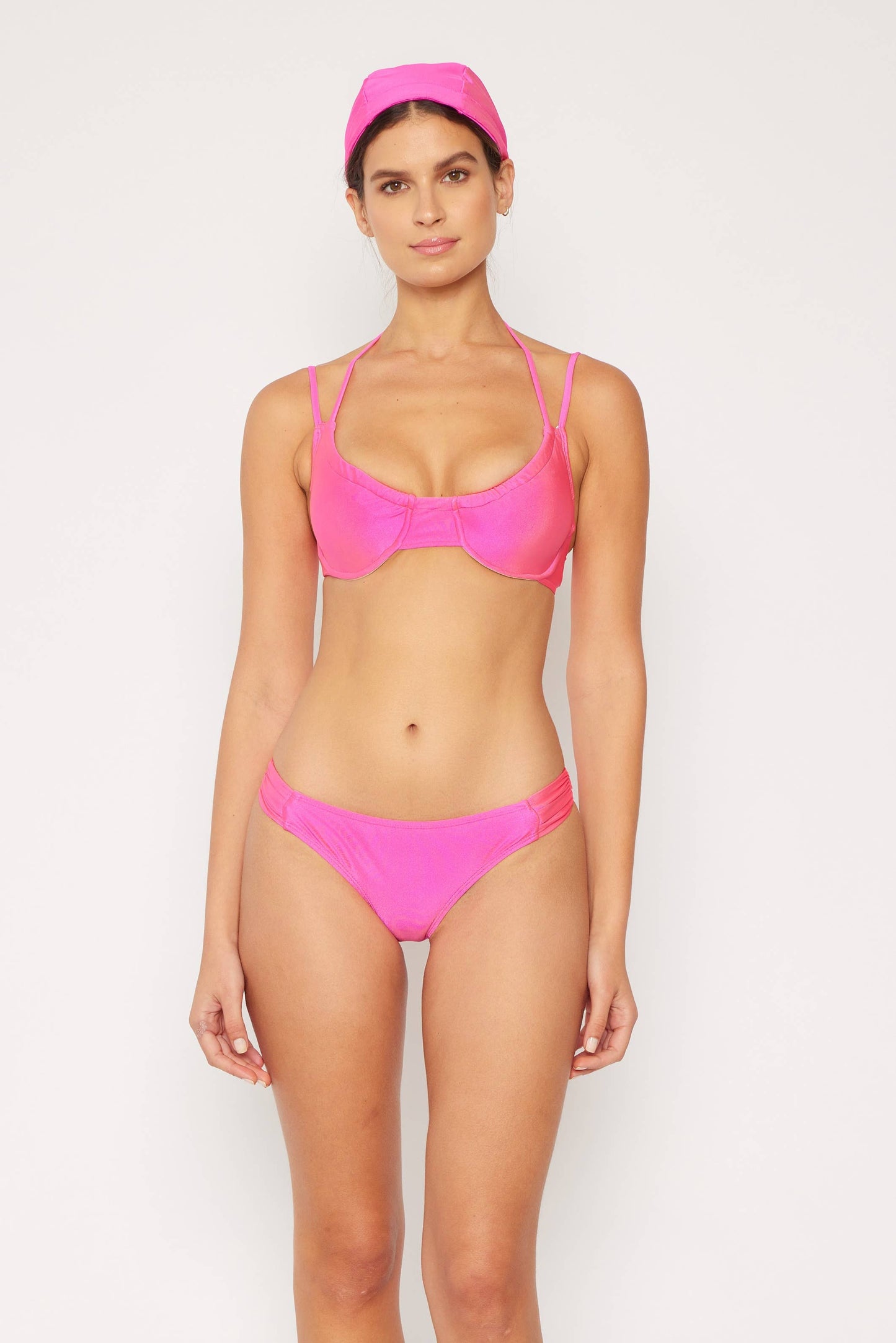 Underwired bikini top w/2Shine Pink