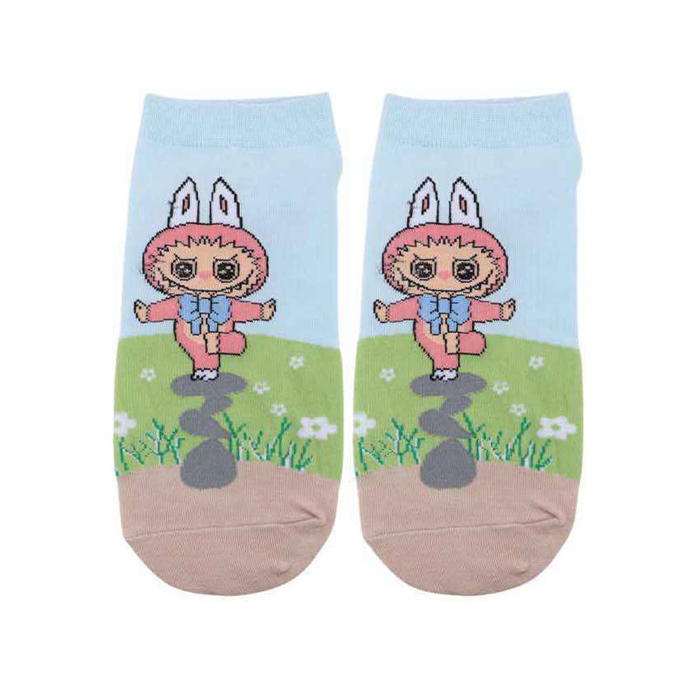 Fun Monster Bunny Character Printed Ankle Socks