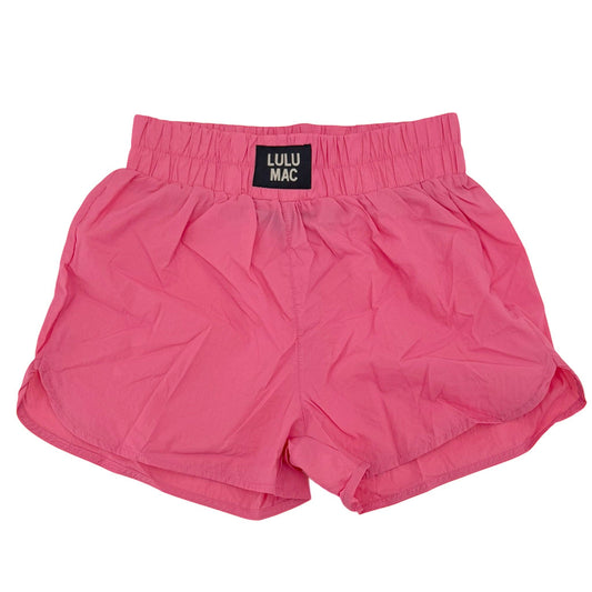 BUBBLEGUM LULU MAC SOLID SHORTS: BUBBLEGUM