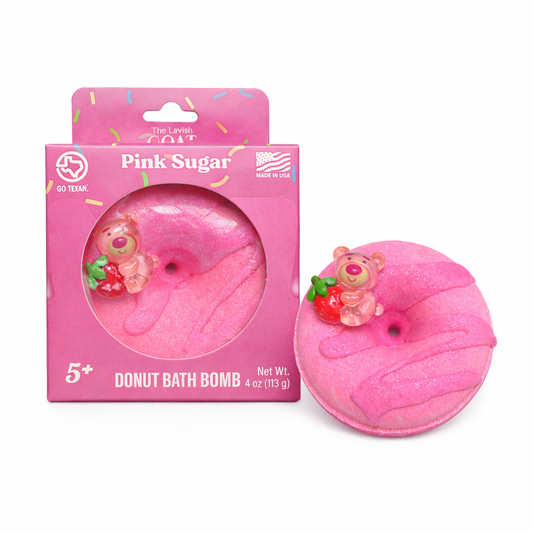 The Lavish Goat - Pink Sugar Donut Bath Bomb (Prize Bomb)