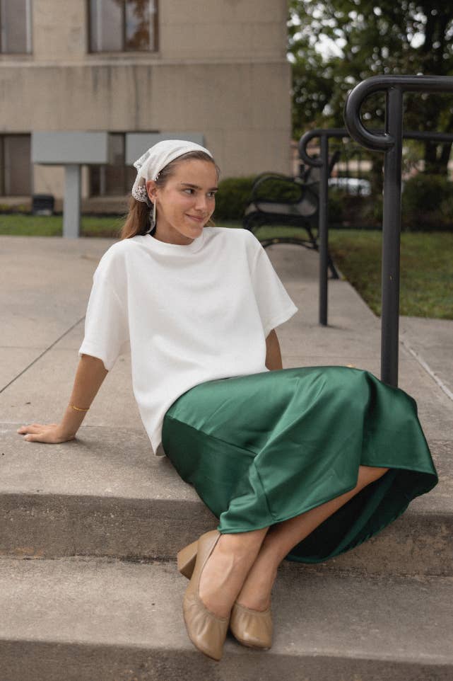 Aniston Slip Skirt Olive