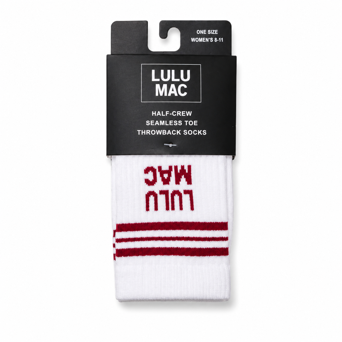 Lulu Mac Socks Single Pair - CRIMSON