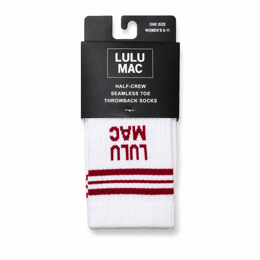 Lulu Mac Socks Single Pair - CRIMSON