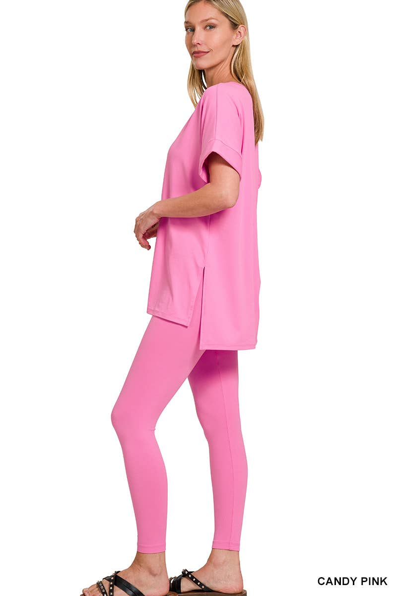 Brushed Dty Microfiber Loungewear Set