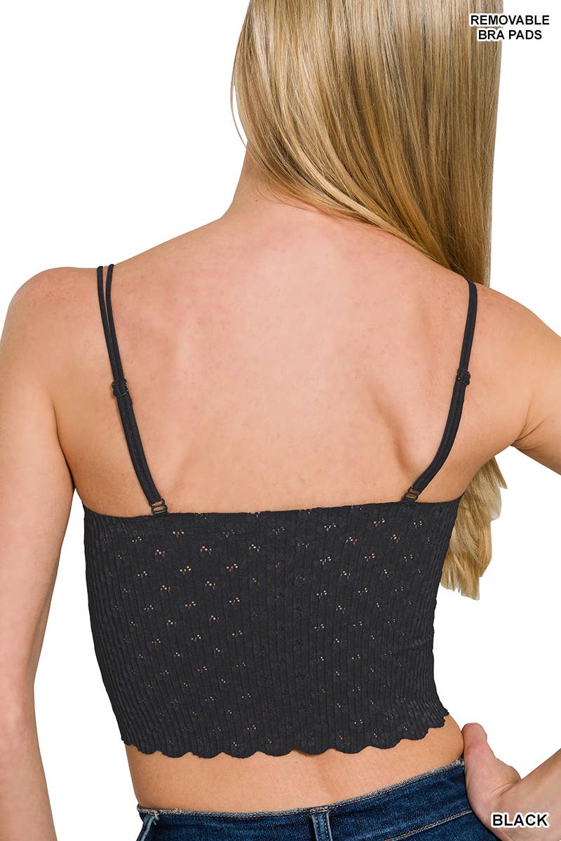 Seamless Lace Bralette With Bra Pads Zenana