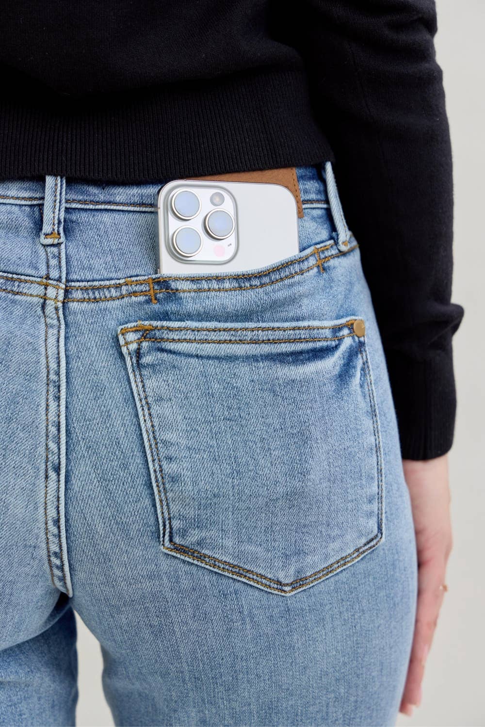 Judy Blue Jeans - MR Yoke Cell Phone Pocket Dad Jean