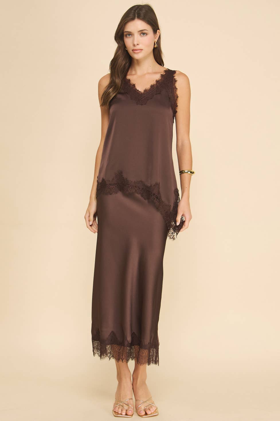 Muse Slip Skirt with Lace Detail