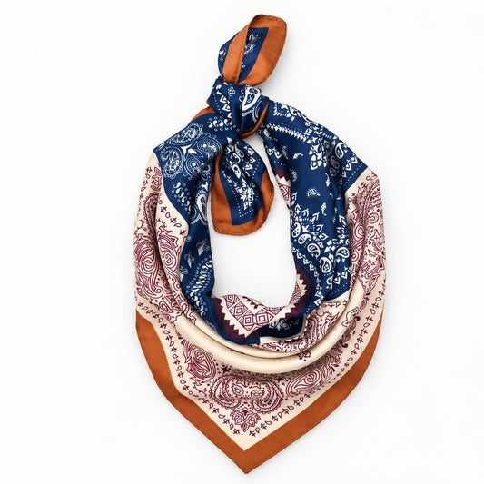 Patchwork Paisley Bandana Printed Square Scarf |