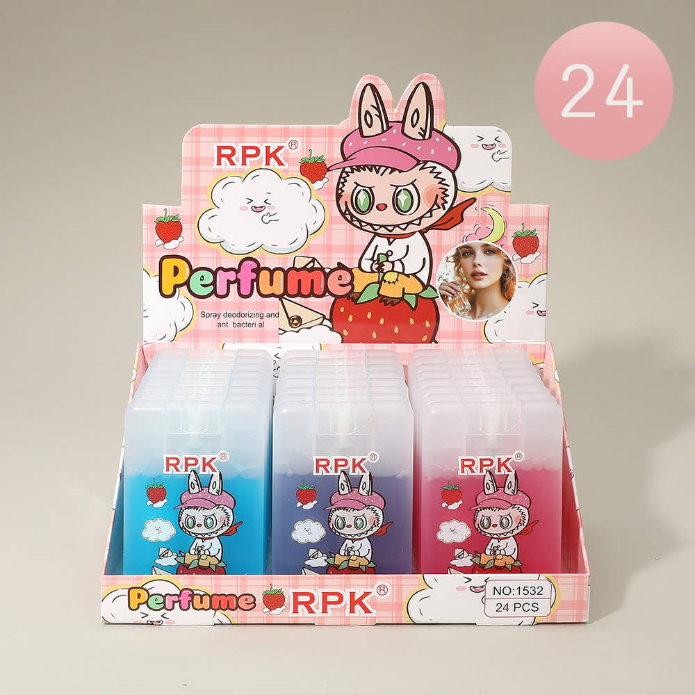 Monster Bunny Character Printed Colorful Perfume Spray