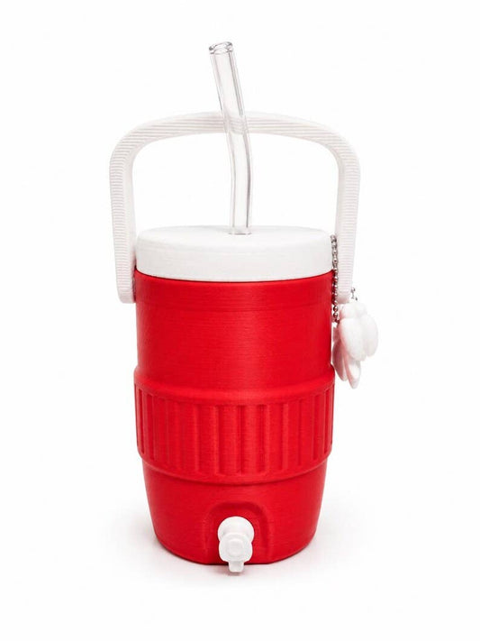 Cute can coolers with straw