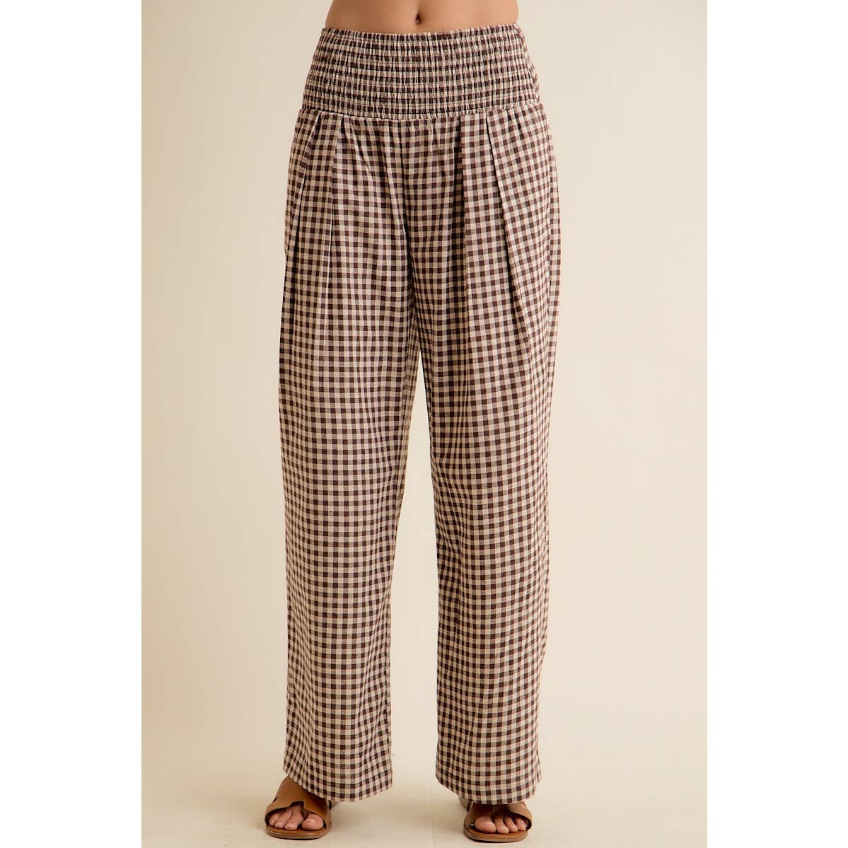 IGINGHAM SMOCKED WAIST WIDE L