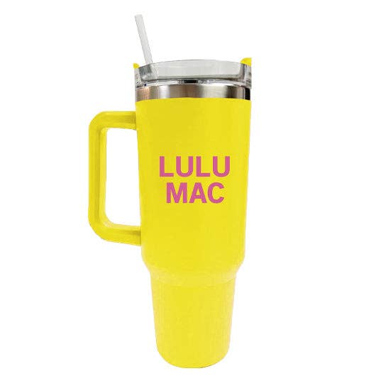 Morgan Tumbler Yellow with Bubblegum Logo