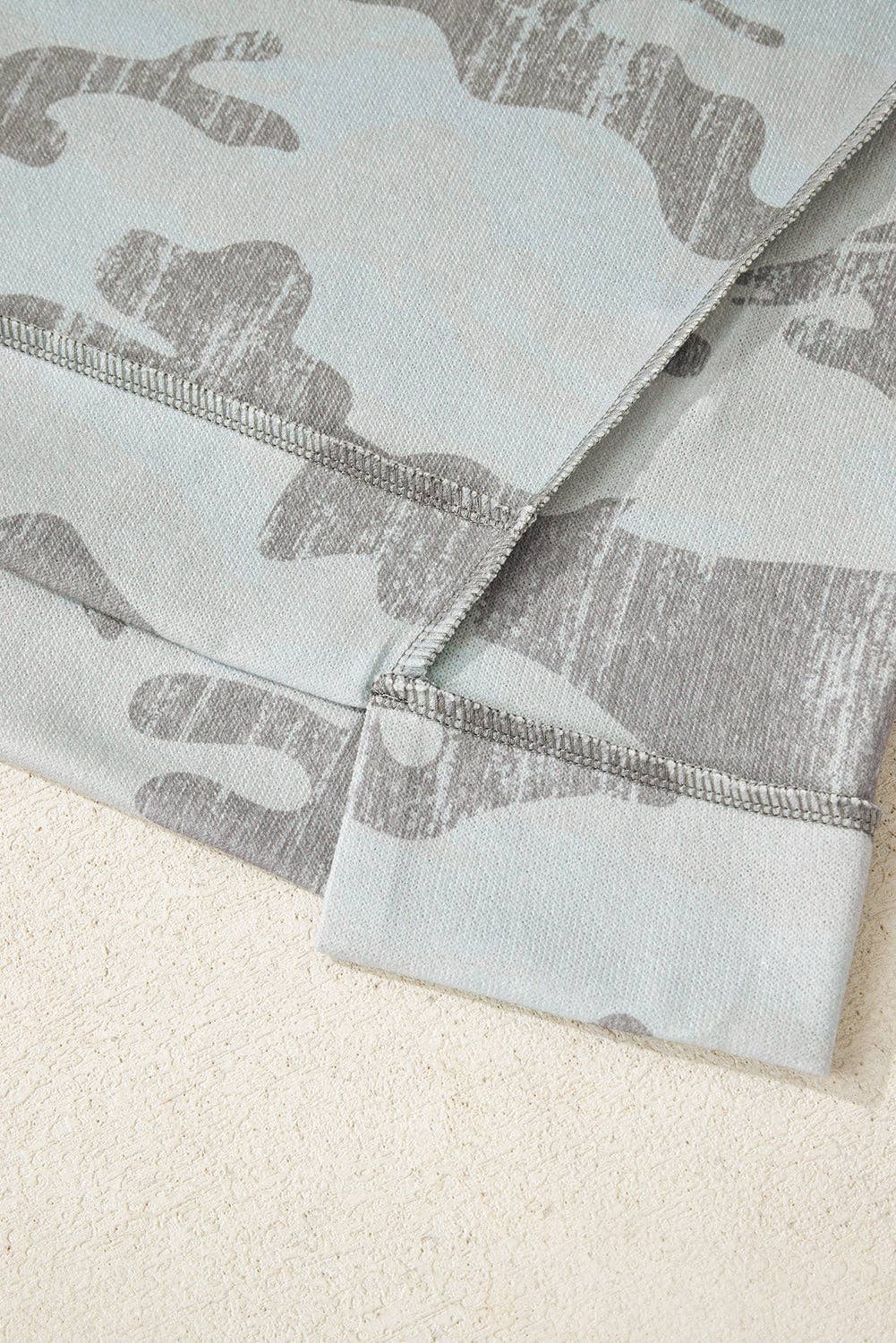 LALA LOO - Camouflage Round Neck Sweatshirt